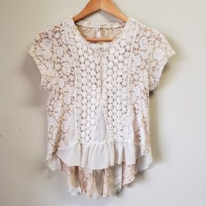 Free People Lace Blouse